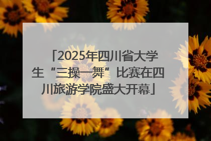 2025年四川省大学生“三操一舞”比赛在四川旅游学院盛大开幕