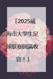2025威海市大学生足球联赛圆满收官！