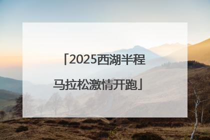 2025西湖半程马拉松激情开跑