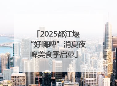 2025都江堰“好嗨啤”消夏夜啤美食季启幕