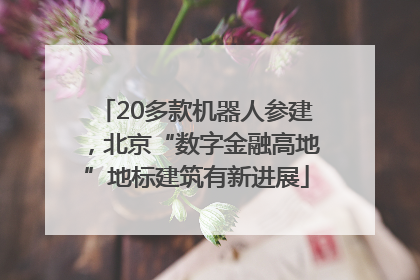 20多款机器人参建，北京“数字金融高地”地标建筑有新进展