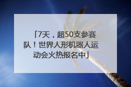 7天，超50支参赛队！世界人形机器人运动会火热报名中