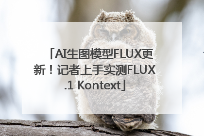 AI生图模型FLUX更新！记者上手实测FLUX.1 Kontext